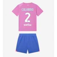 Billiga AC Milan Davide Calabria #2 Barnkläder Tredje fotbollskläder till baby 2023-24 Kortärmad (+ Korta byxor)